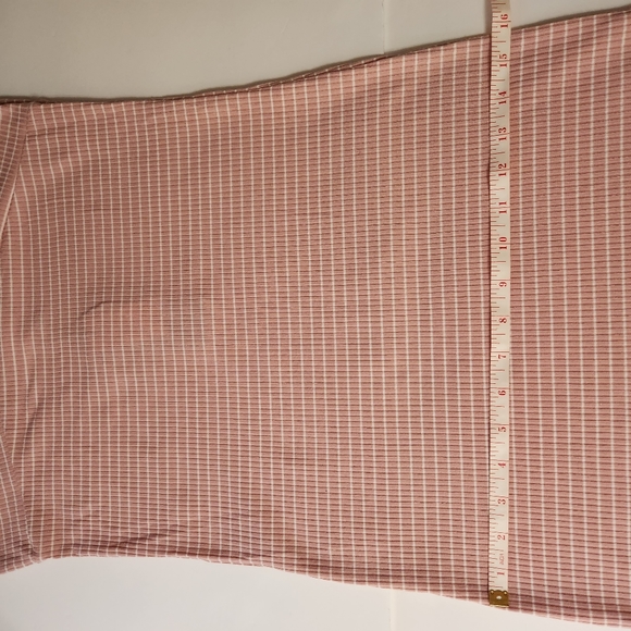 NWT Pink & White Striped Ribbed Crossover Bodycon Mini Dress - Picture 10 of 14